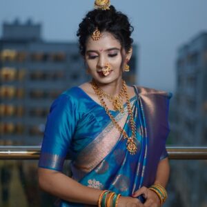 Glam makeup look for professional model shoot in Amravati