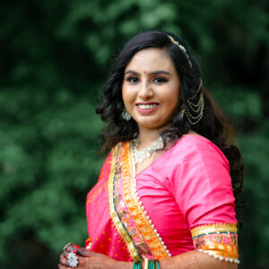 Professional haldi makeup by Sonali at Glowmorr Beauty Salon in Amravati for a traditional pre-wedding haldi ceremony