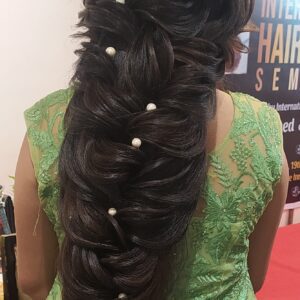 Hairstyle done by best makeup artist in Amravati - Sonali Dalvi