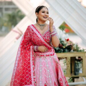 Beautiful bridal makeup look created by Sonali Dalvi Makeover in Amravati