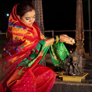 Rajmata Jijau Look by Sonali Dalvi's Glowmorr Beauty Parlour, Amravati
